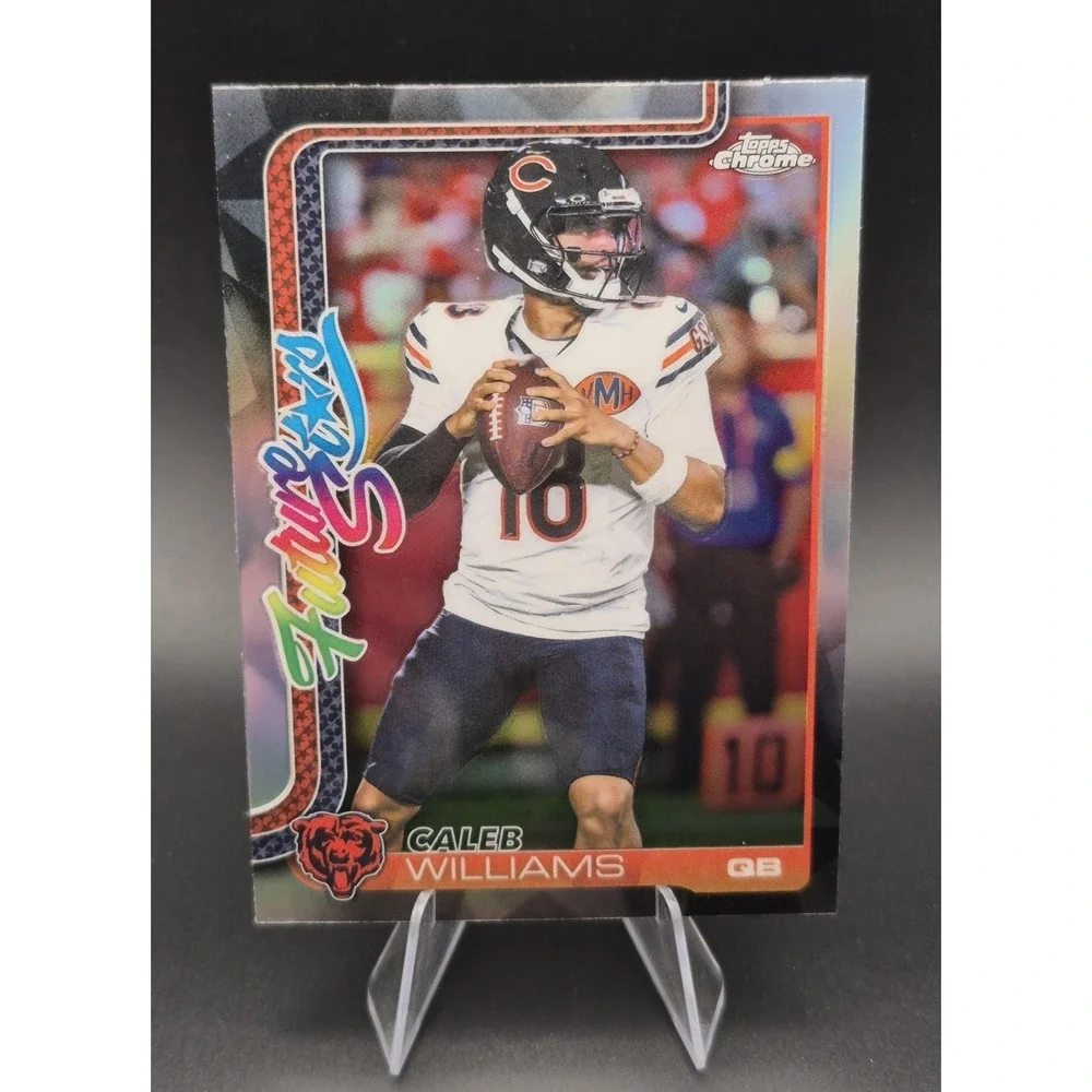 2025 Topps Chrome Caleb Williams #FS-1 Future Stars Refractor Chicago Bears
